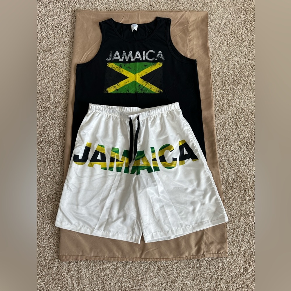 Jamaica Swim Trunks and Tank - Large